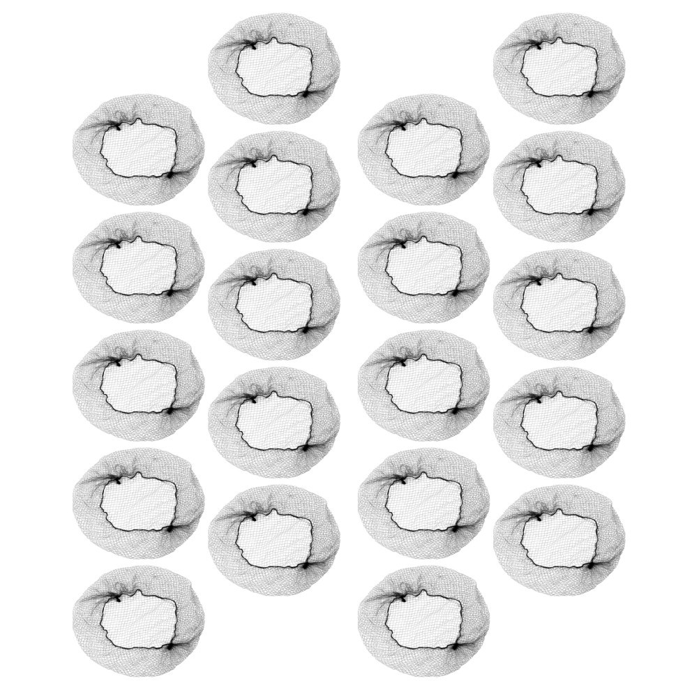 150pcs Hair Bun Net: Stretchy Elastic Updos Cover – Invisible Black Mesh Hair