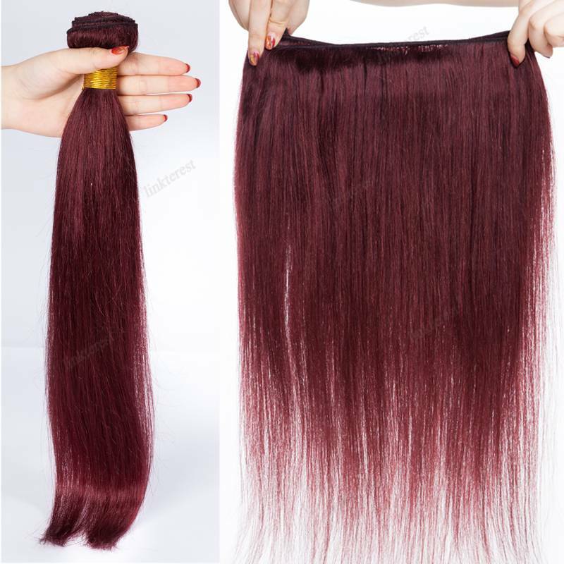Brazilian 3Bundles 300G Unprocessed Virgin Human Hair Extensions Weave Straight