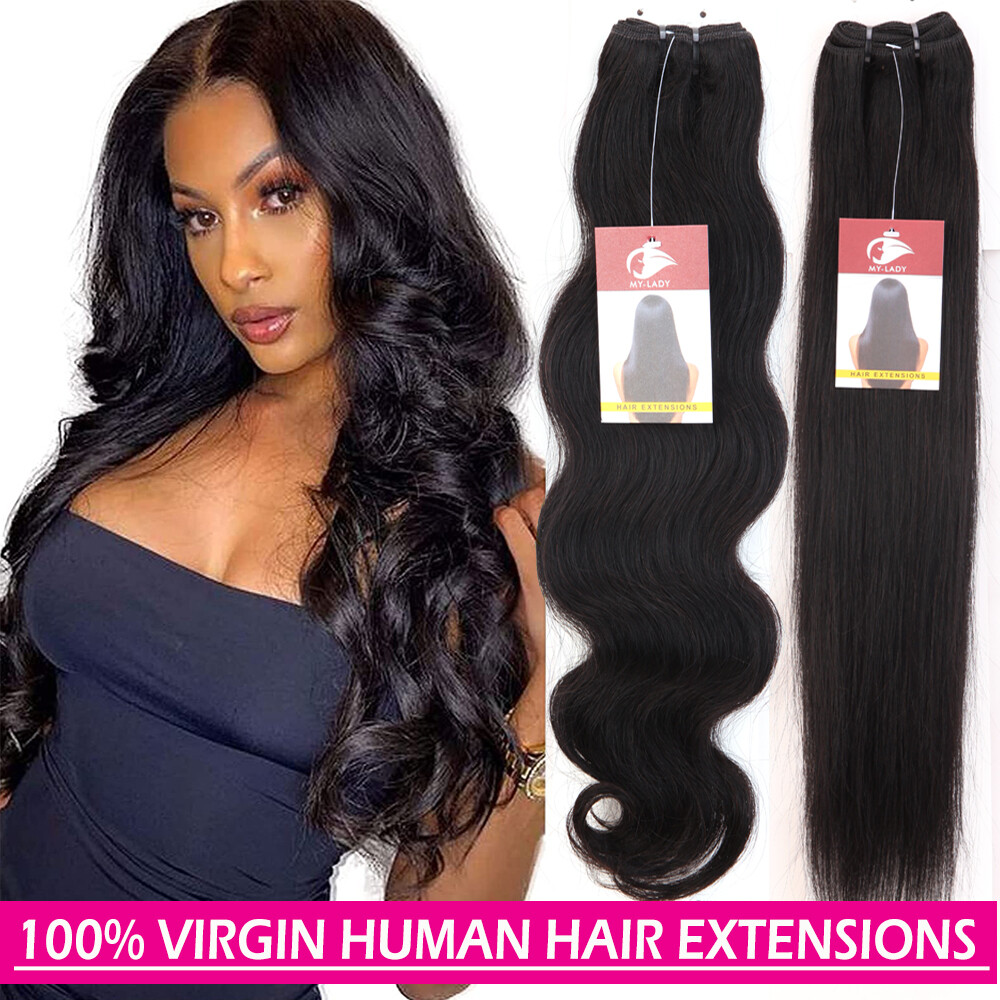 BODY Wave Unprocessed Virgin Human Hair 3Bundles/300G Extensions Indian 8A Weft