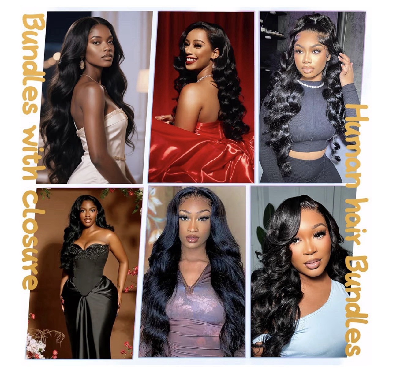 12A Human Hair Bundles with Closure, 18 20 22 24 +16in Brazilian Virgin Hair