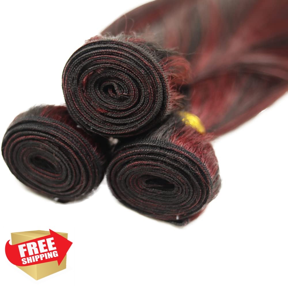 Seeuiegam Highlight Bundles Burgundy 26 28 30 Inch P1B99J