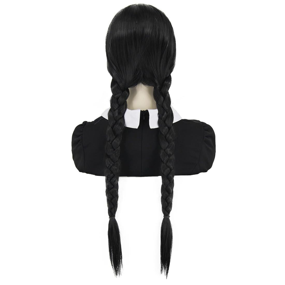 Mersi Black Braided Wig for Women Girls Long Braided Wig Black S034BK1