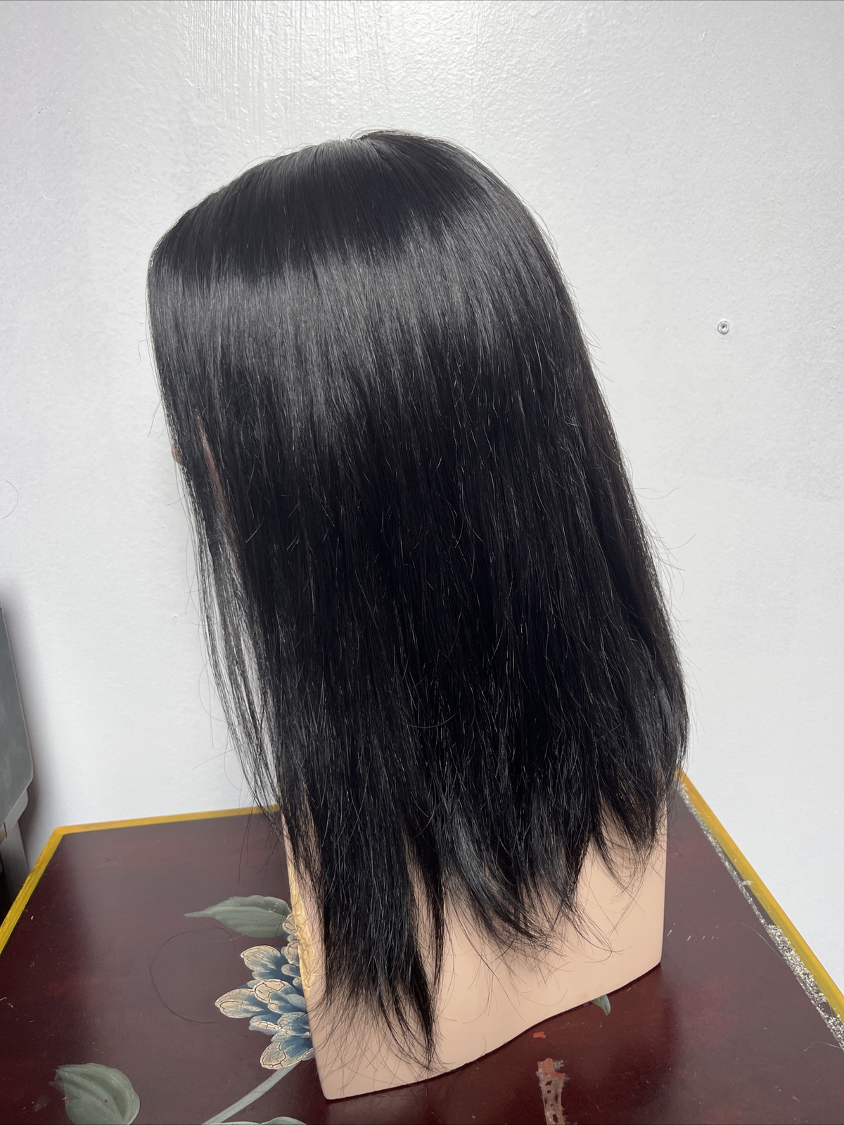 Authentic Bellami Jet Black Human Hair Lace Front Hand Tied Wig Long