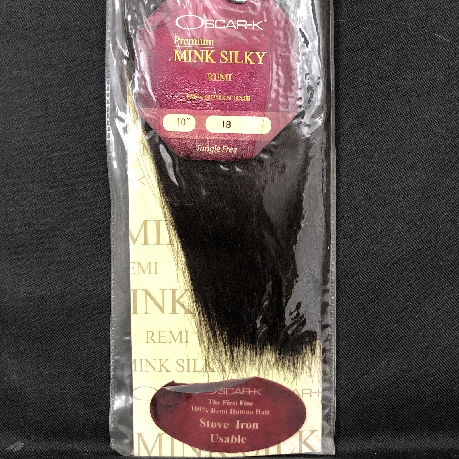 Oscar-K 100% Human Hair Remi Premium Mink Silky 10” Color 1B
