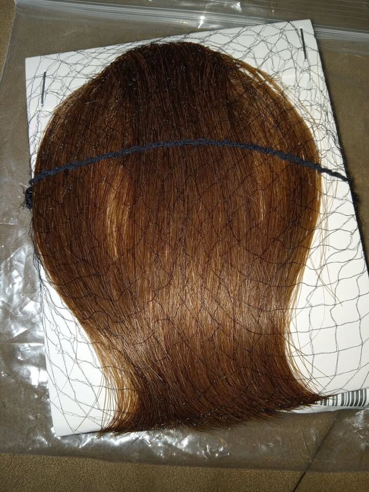 Clip in Bangs Real Human Hair Bangs Hair Clip on Bangs-Wispy Bangs, Medium Brown