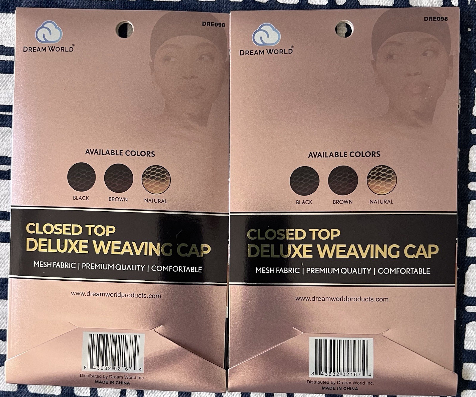 2 Deluxe Weaving Cap-Closed Top-Dream World-mesh Fabric-Premium Quality