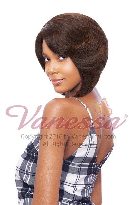 TOPS VC LYDIAN – VANESSA SYNTHETIC V-LINE CUT C-SIDE PART LACE FRONT WIG BOB