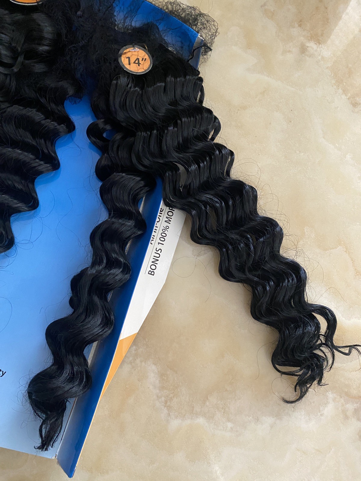 HAIRTREND SYNTETHIC ALL IN ONE DEEP CURLY HAIR 10 12 14 16 & “12 CLOSURE 1B/30