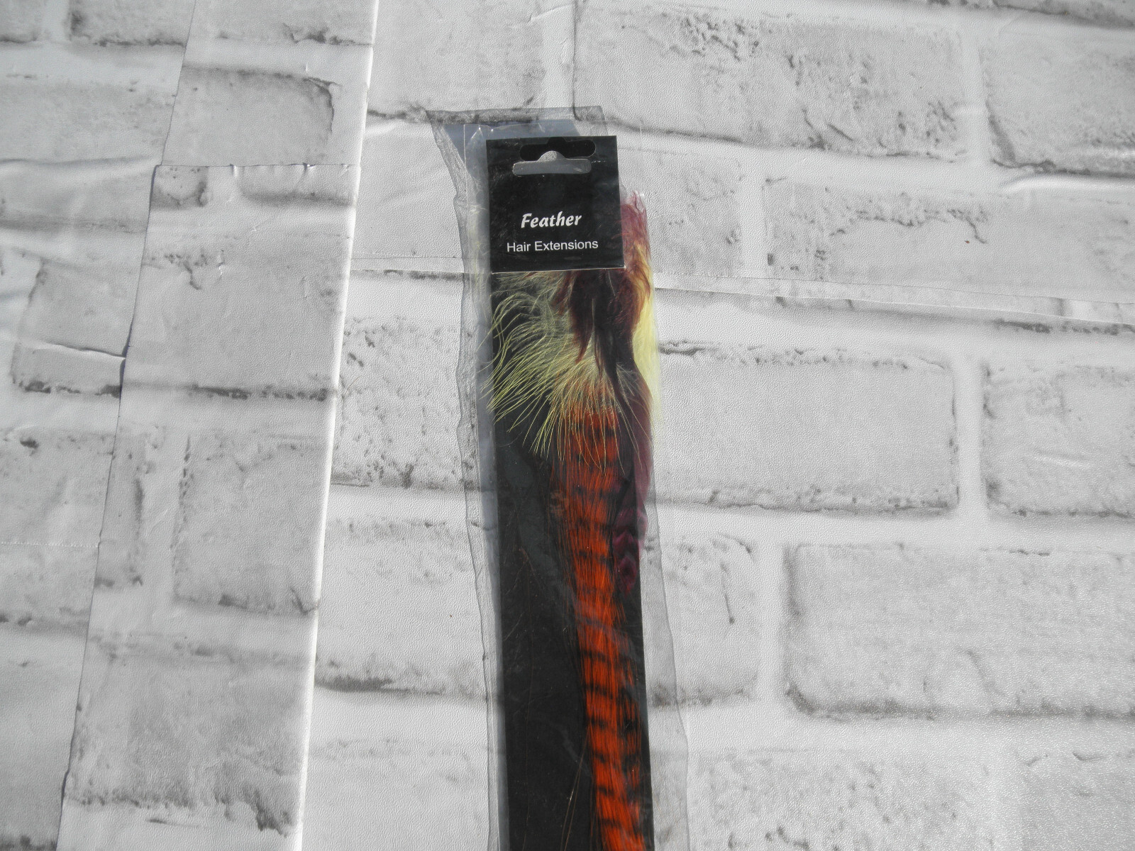 NEW SYNTHETIC FEATHER HAIR EXTENSION (MULTI-COLOR ) 11″ LONG #20
