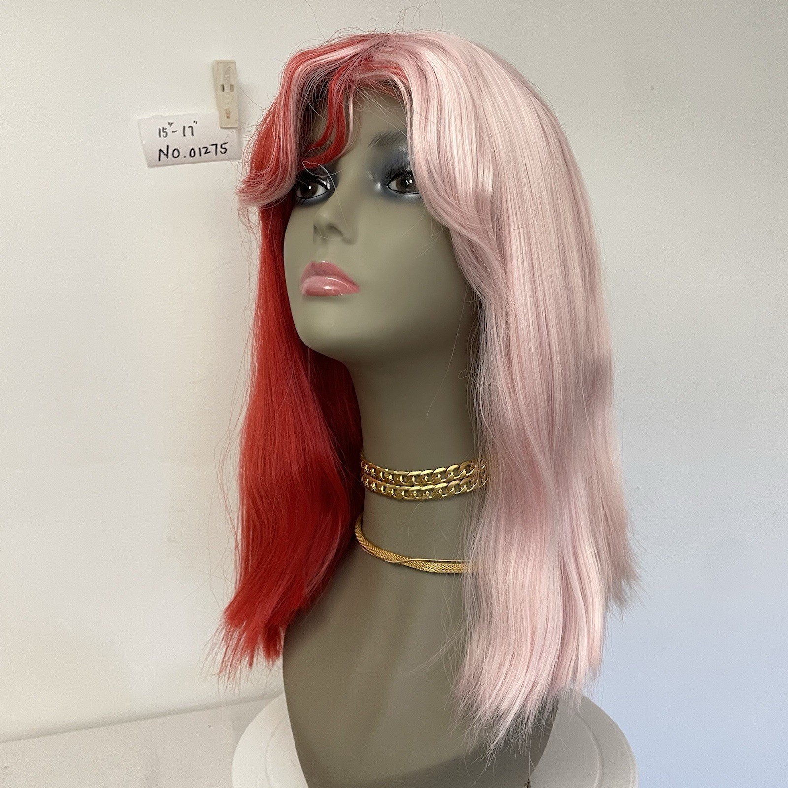 WIG. NO01275 (15-17 inch ) one size adjustable elastic band.