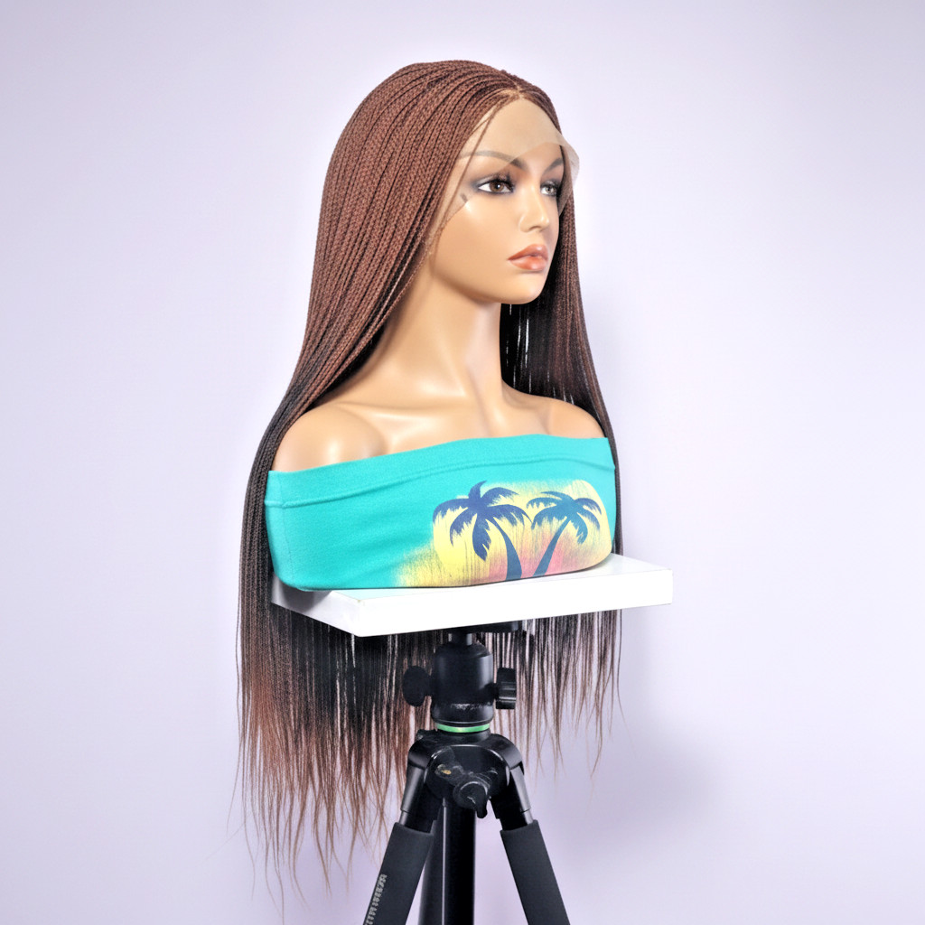 Micro Twist Braids. HD Full Lace Cap. Million Braids, Lightweight, Free Parting