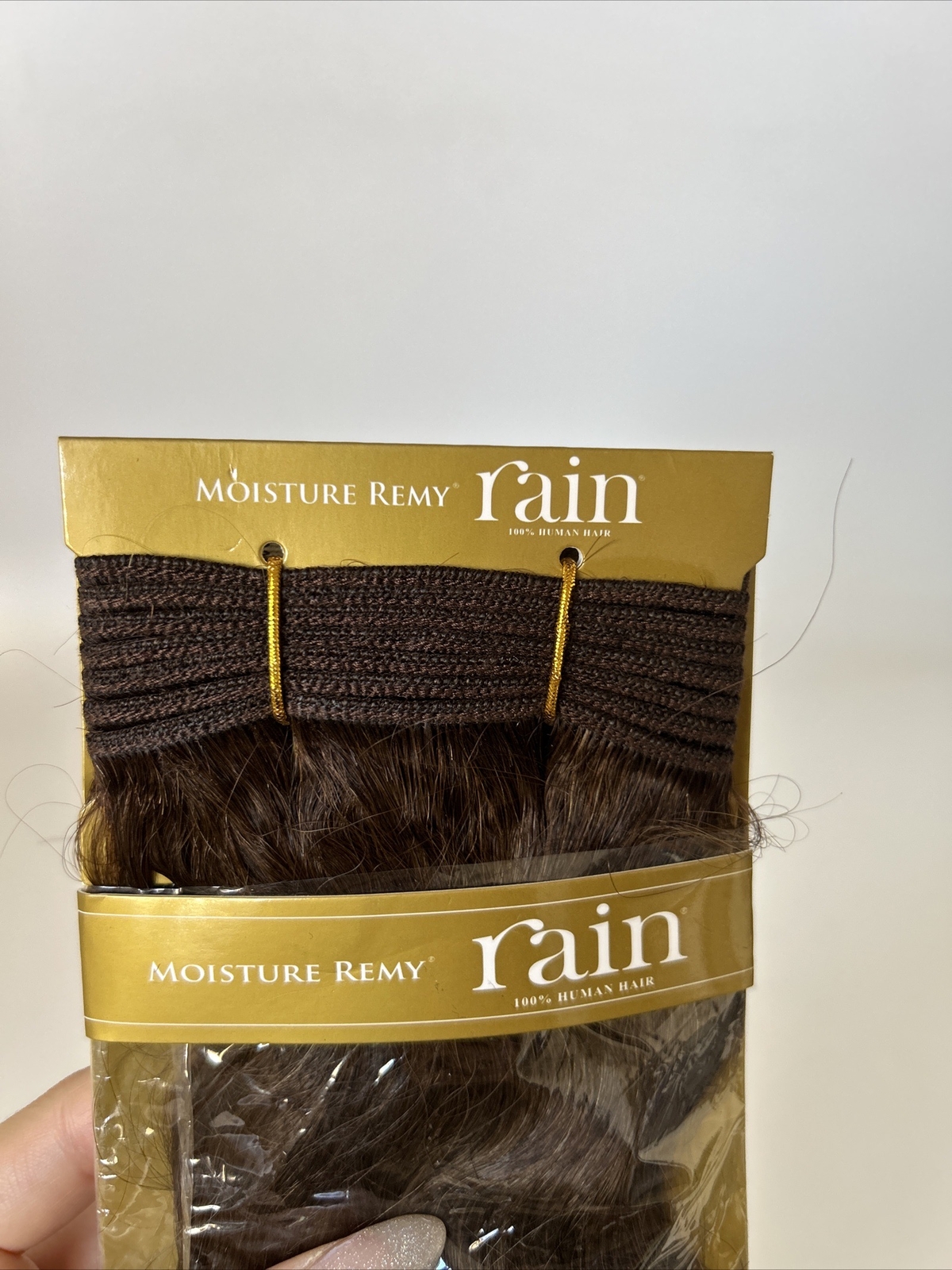 Extensions 100% Human Hair, Wavy, Brown Moisture Remy Rain