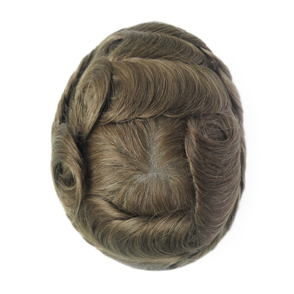 Toupee For Men Human Super Thin Skin Men Hairpieces Wig Colored 8inchx10inch