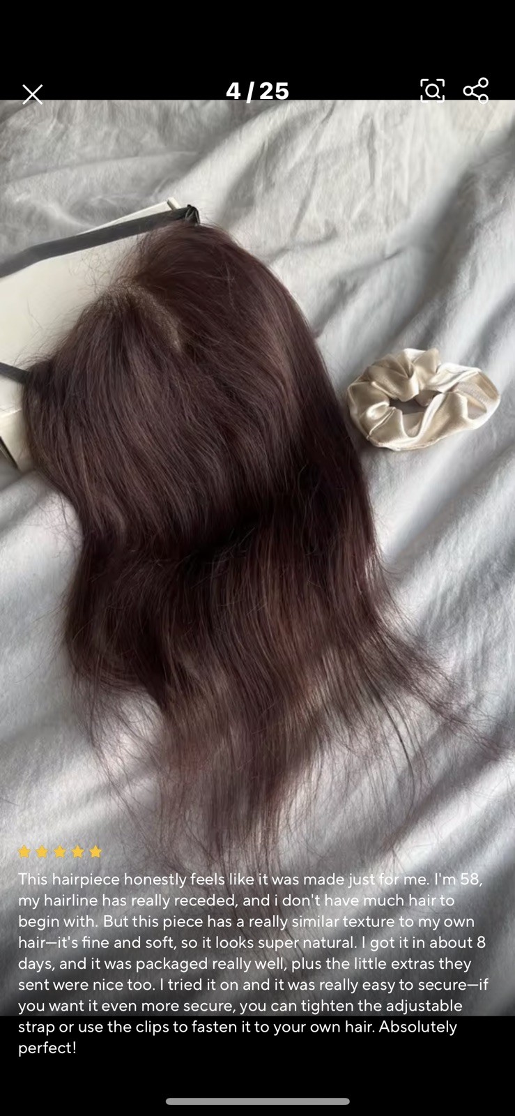 Real Human Hair Topper for Women HD Lace Front Hairpiece for High Forehead