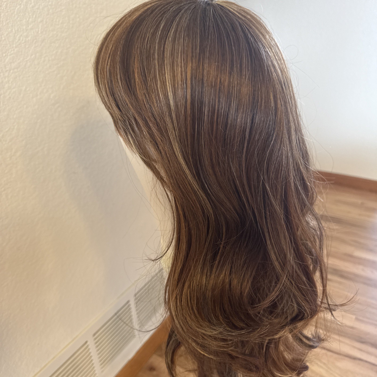 HR Synthetic Wig | 25” Two Tone Reddish Brown With Blonde Highlights 134