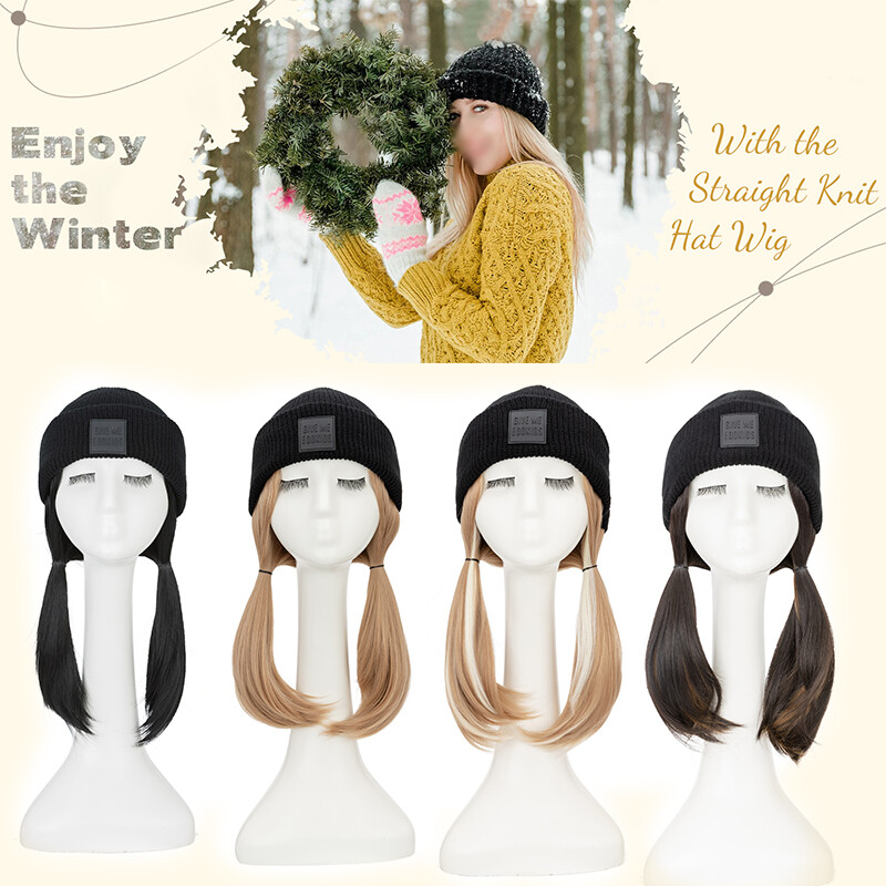 Girl18in Baseball Cap Hat Hair Black Long Wavy Newsboy Hat With Hair Extensions