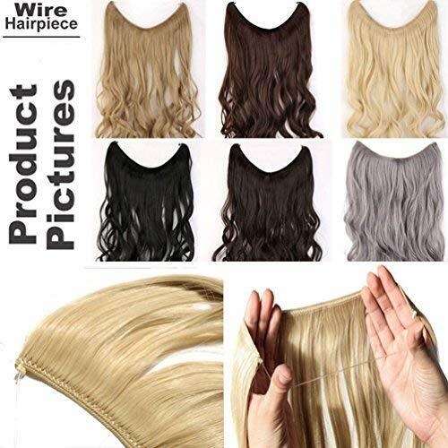 Thick Wavy 100% Remy Human Hair Extensions Invisible Secret Headband Wire 120g