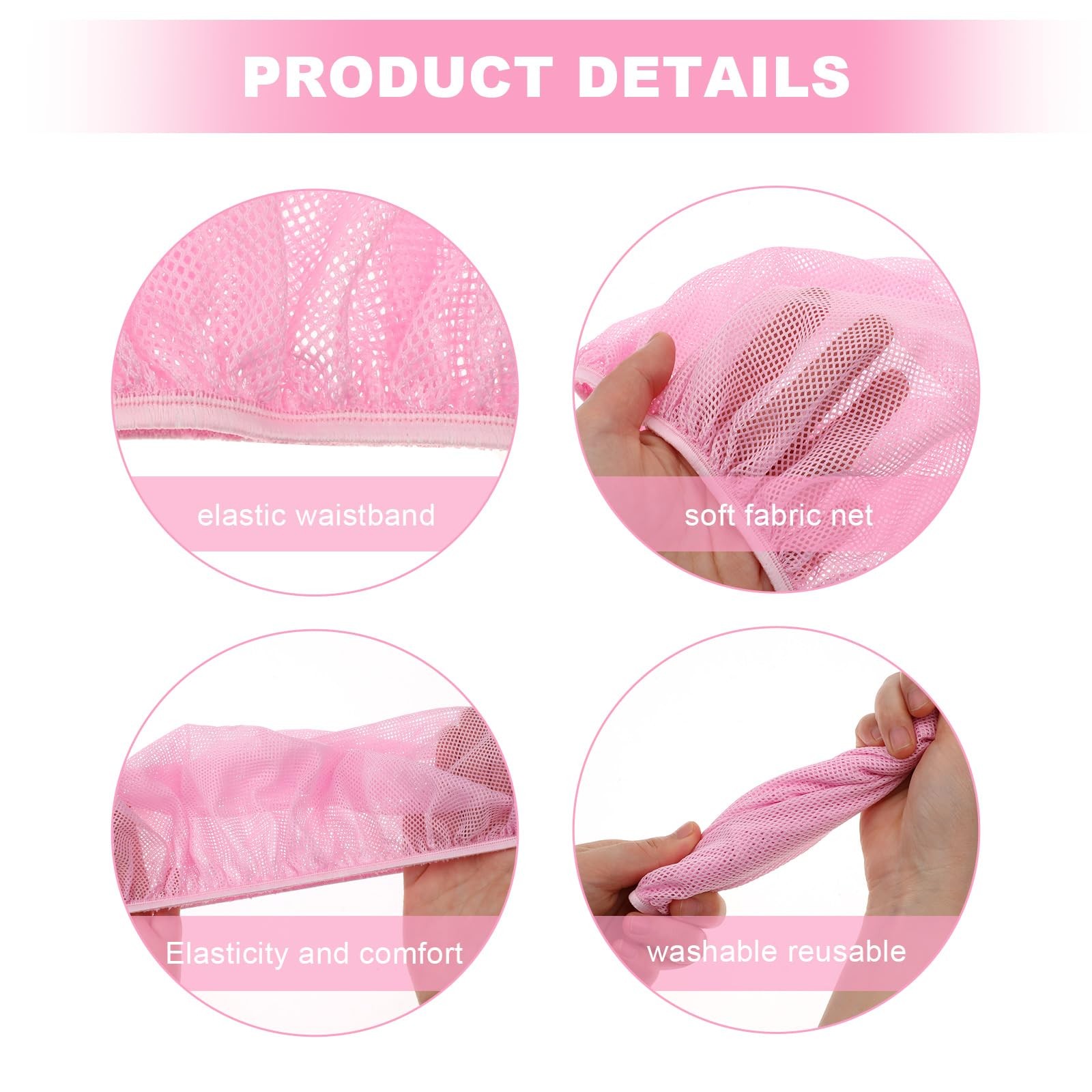 4 Pcs Mesh Sleep Bonnets Night Sleep Cap Hair Net for Sleeping Wig Cap Sleep …