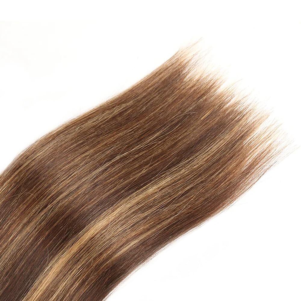 Highlight P4/27 Blonde Human Hair Bundles Straight Human Hair Weave Remy Hair
