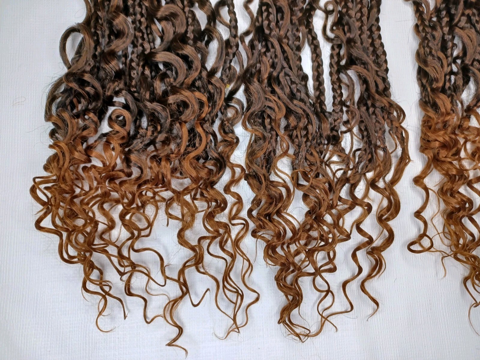 15 Inch Braided Hair Extensions Brown Braids 64 Strands