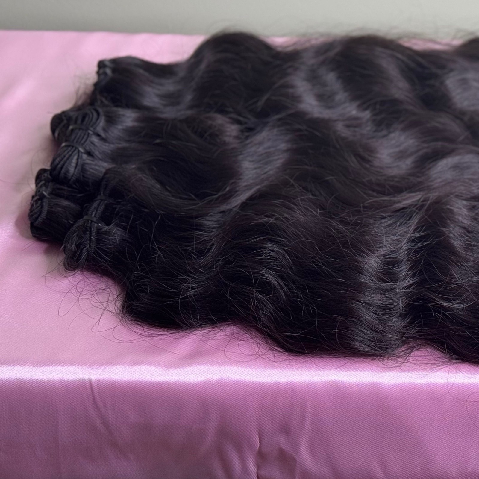 Raw Indian Human Hair Bundles Virgin Unprocessed Weave Extension