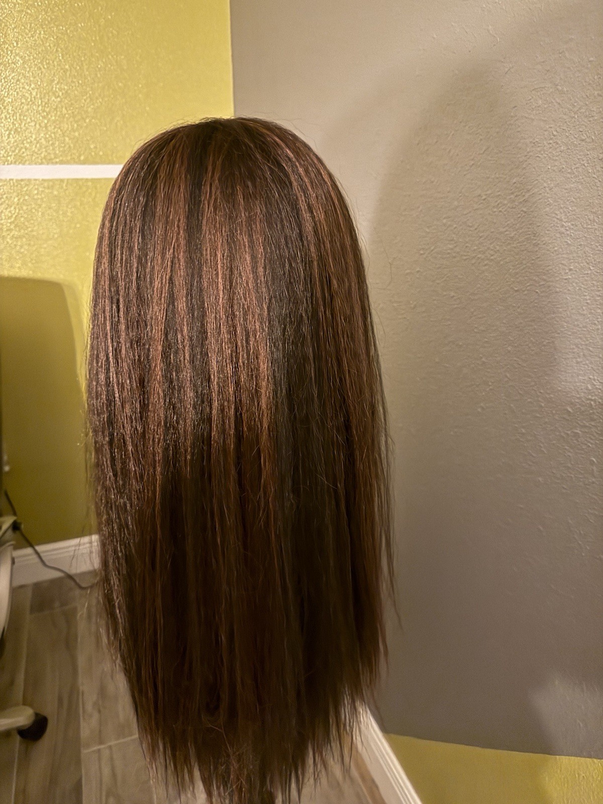 HIGH LIGHTED SYNTHETIC HEADBAND WIG FOR HALLOWEEN OR WHENEVER NATURAL TEXTURE