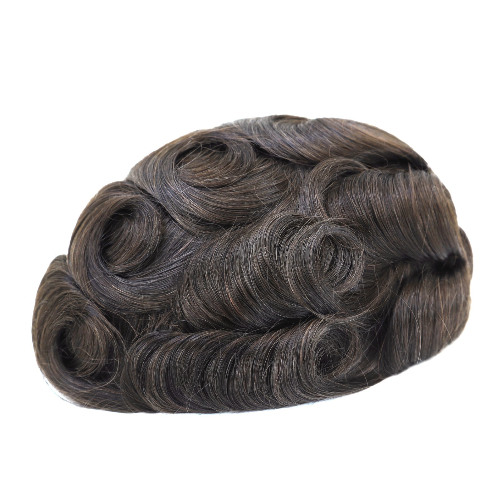 Human Hair 0.08mm Thin Skin Replacement System for Men Toupee Wigs Hairpieces