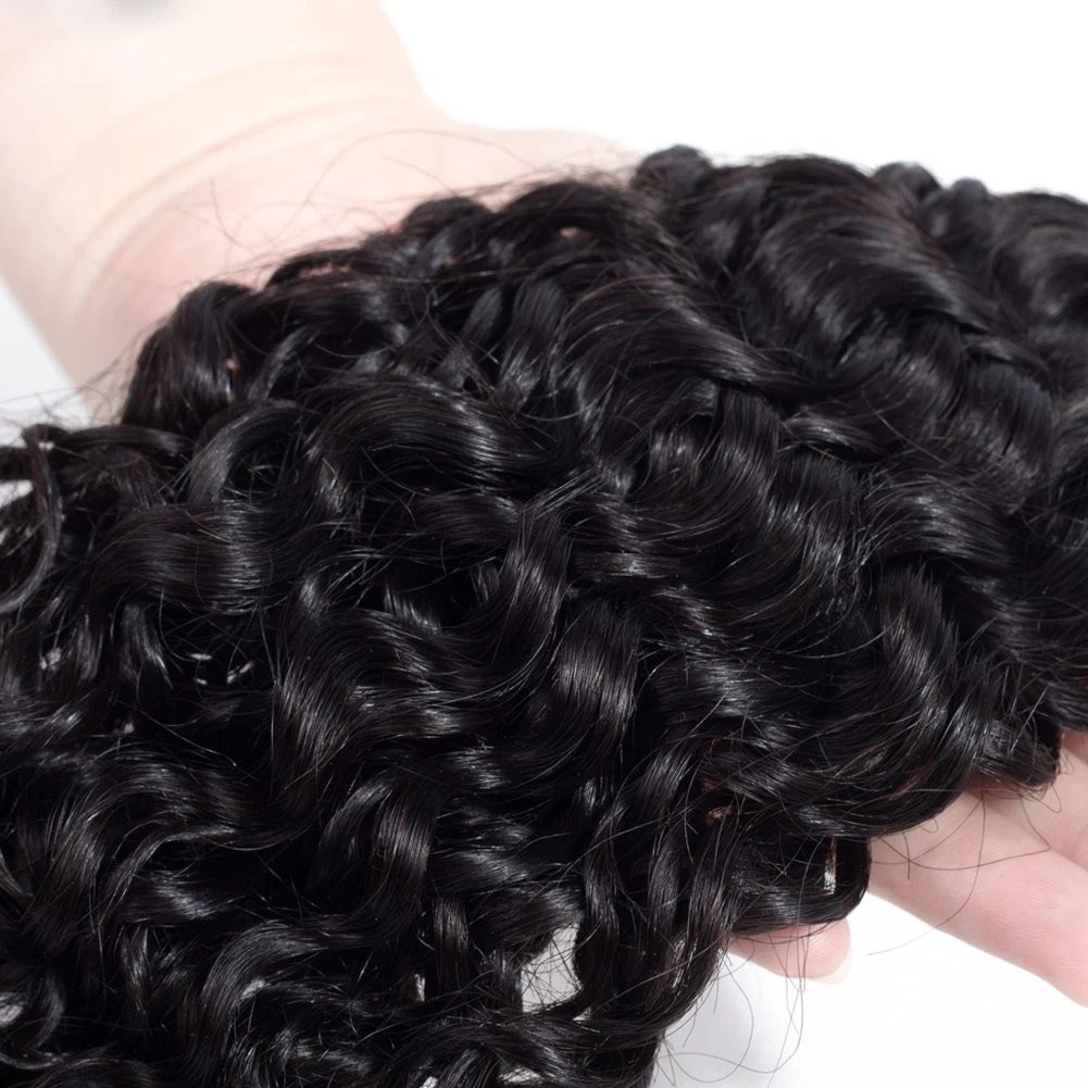 Hair 8A Brazilian Curly Virgin Kinky Human Hair Weave 3 Bundles 4 6 8 Inch, 2…