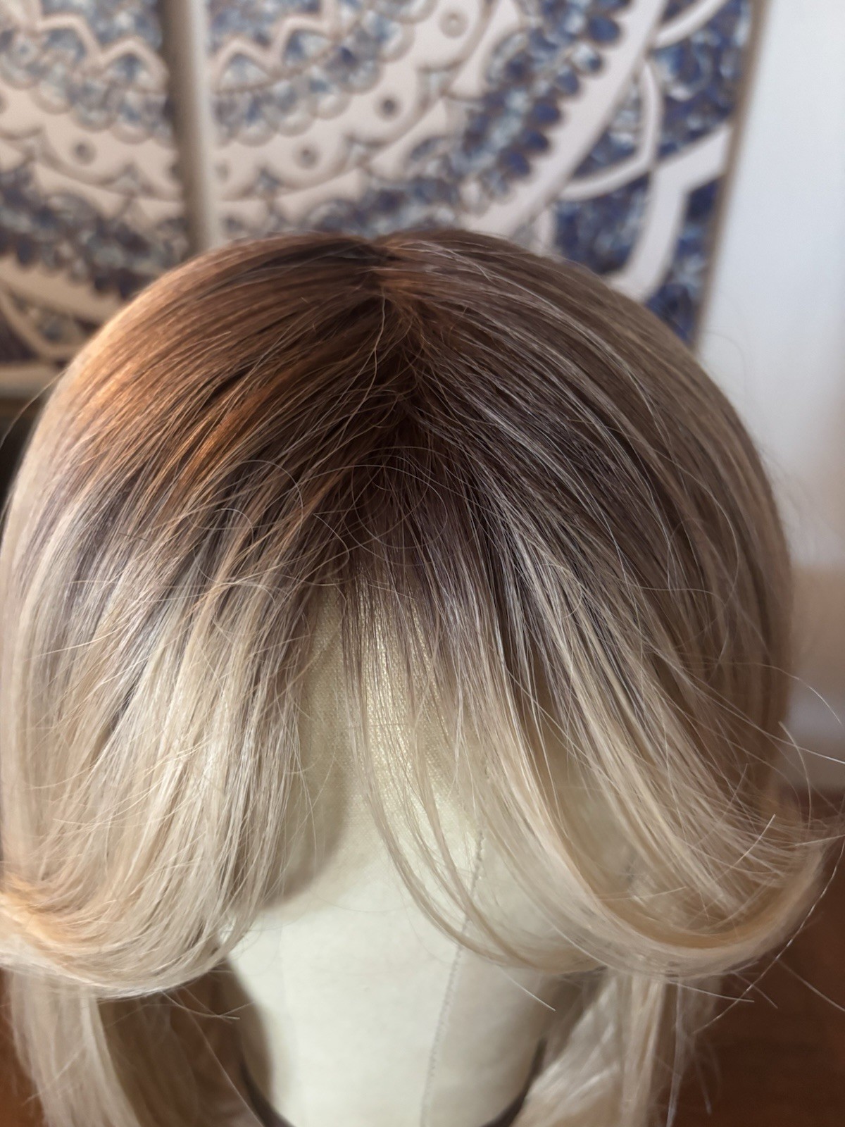 Hard Front Rebel Gypsy Heat Safe Synthetic Blonde Rooted Wig NWT