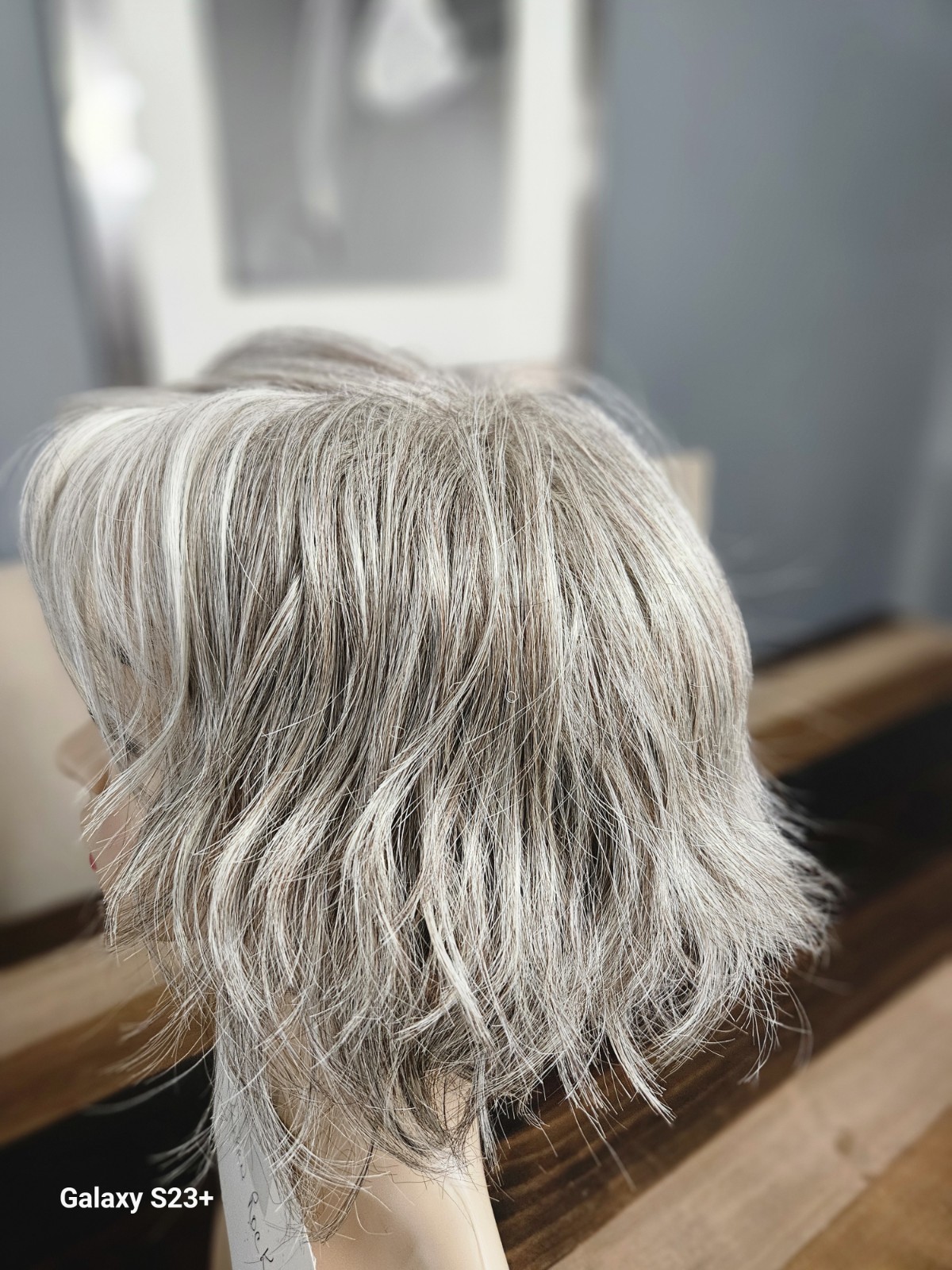 Rene of Paris Layered Wavy Synthetic Wig Gray Classic Cap Heat-Resistant Women