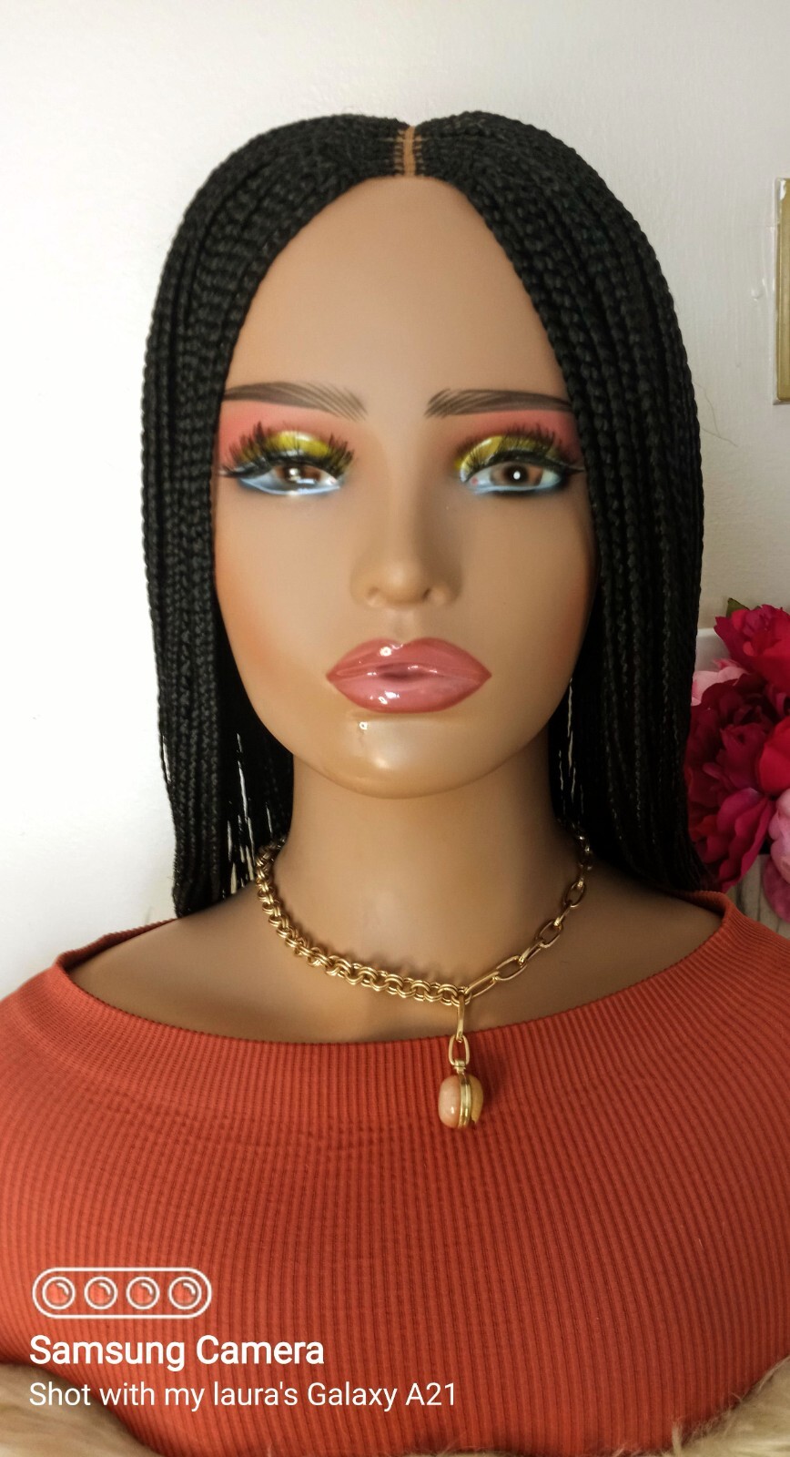 Handmade Small Size Box Braided Wig 20 Inch Braided Wig
