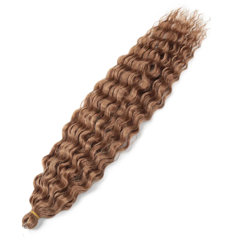 Ariel afro Curl Water Wave Braiding Hair Synthetic Crochet Blonde Pink Ombre