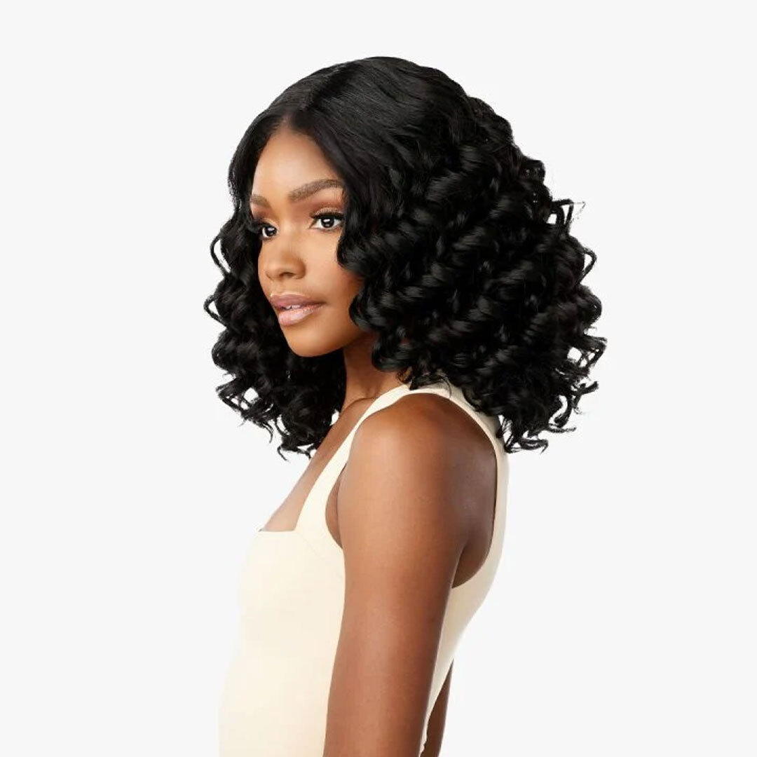 Sensationnel Curls Kinks&co Textured Lace Wig – Y-park Kinky Spiral Curl 14″