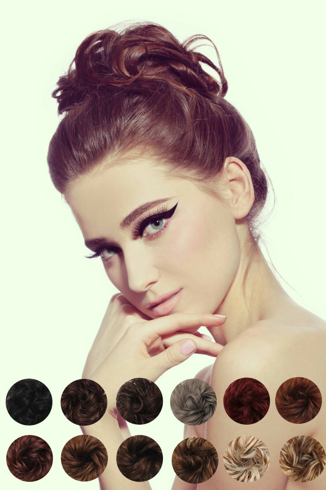 Messy Hair Bun Scrunchies Curly Hair Extension High Quality Synthetic fiber NEW!
