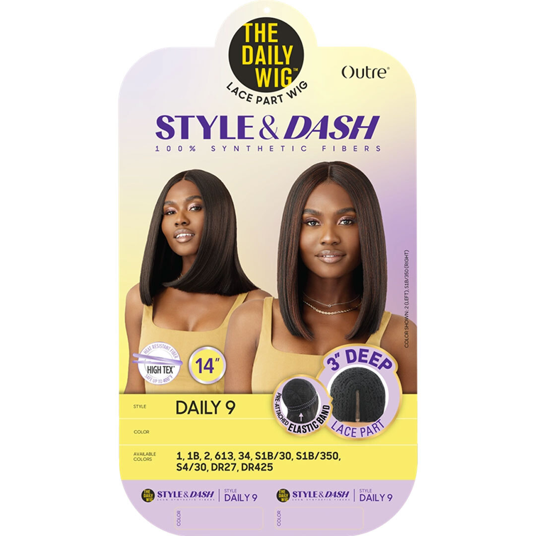 Outre The Daily Wig Style & Dash 3″ Deep Lace Part – Daily 9