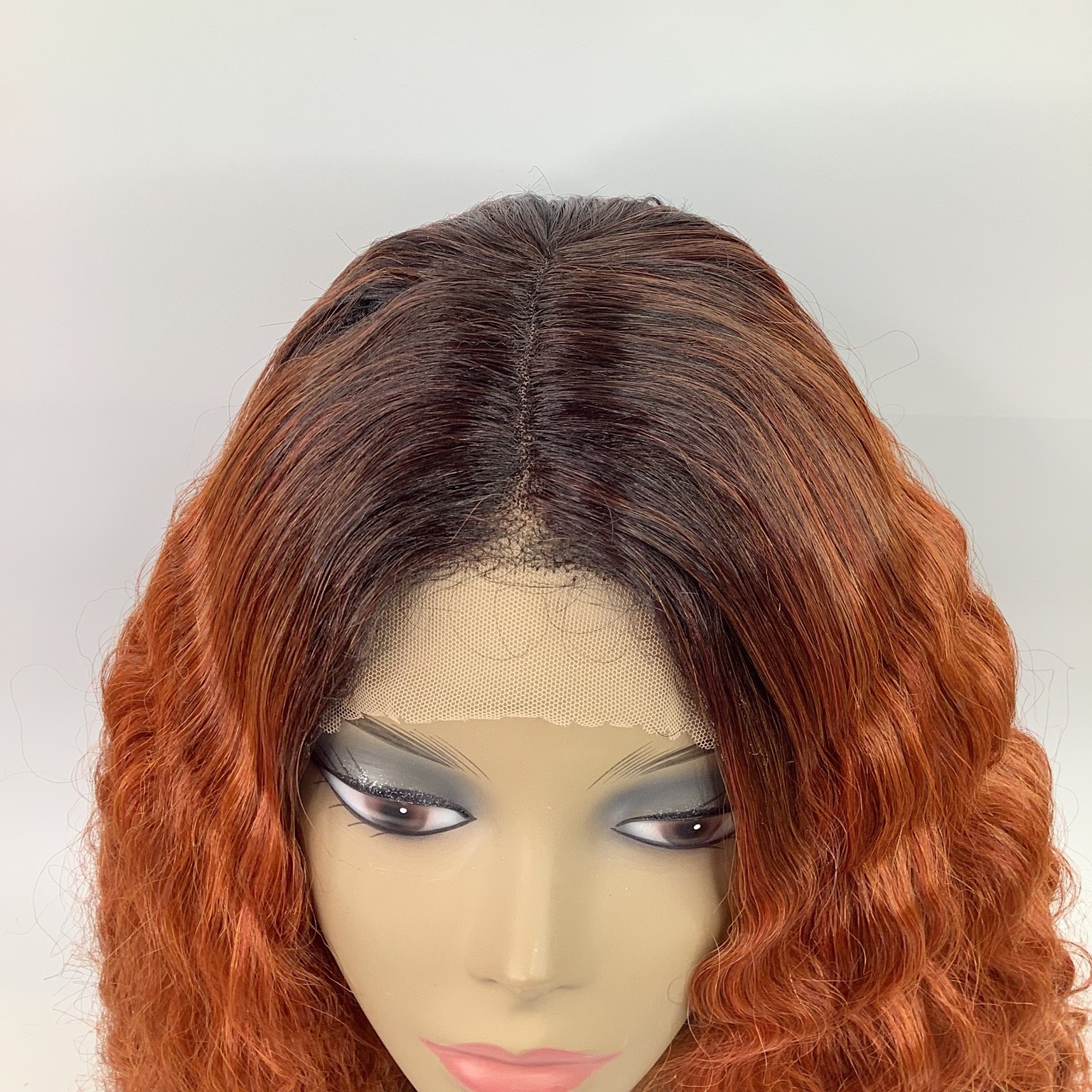 Outre Lace Front Wig Solana DR Sienna Copper Heat Resistant Fiber