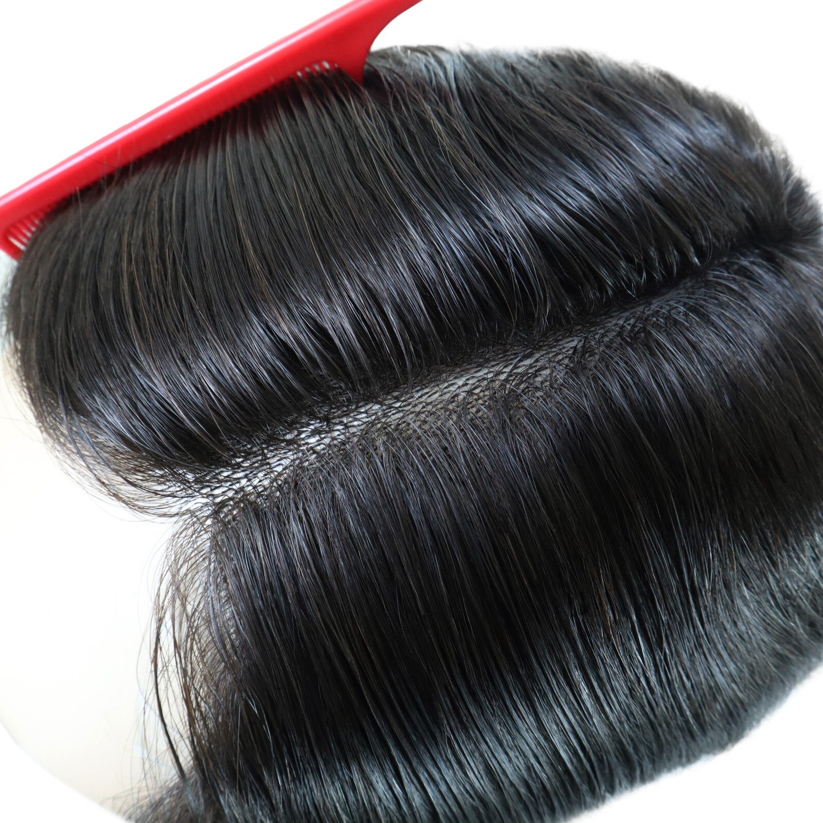 Mens Thin Skin Wigs Hair Replacement Hairpiece BIO FW Human Hair Medium Size 6”