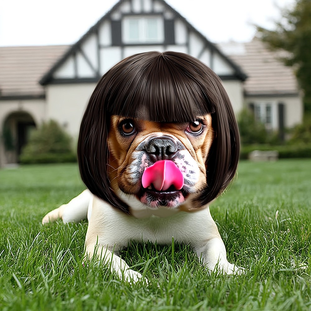 Lovely Charming Funny Eye-Catching Soft Comfortable Pet Universal Decorative Wig
