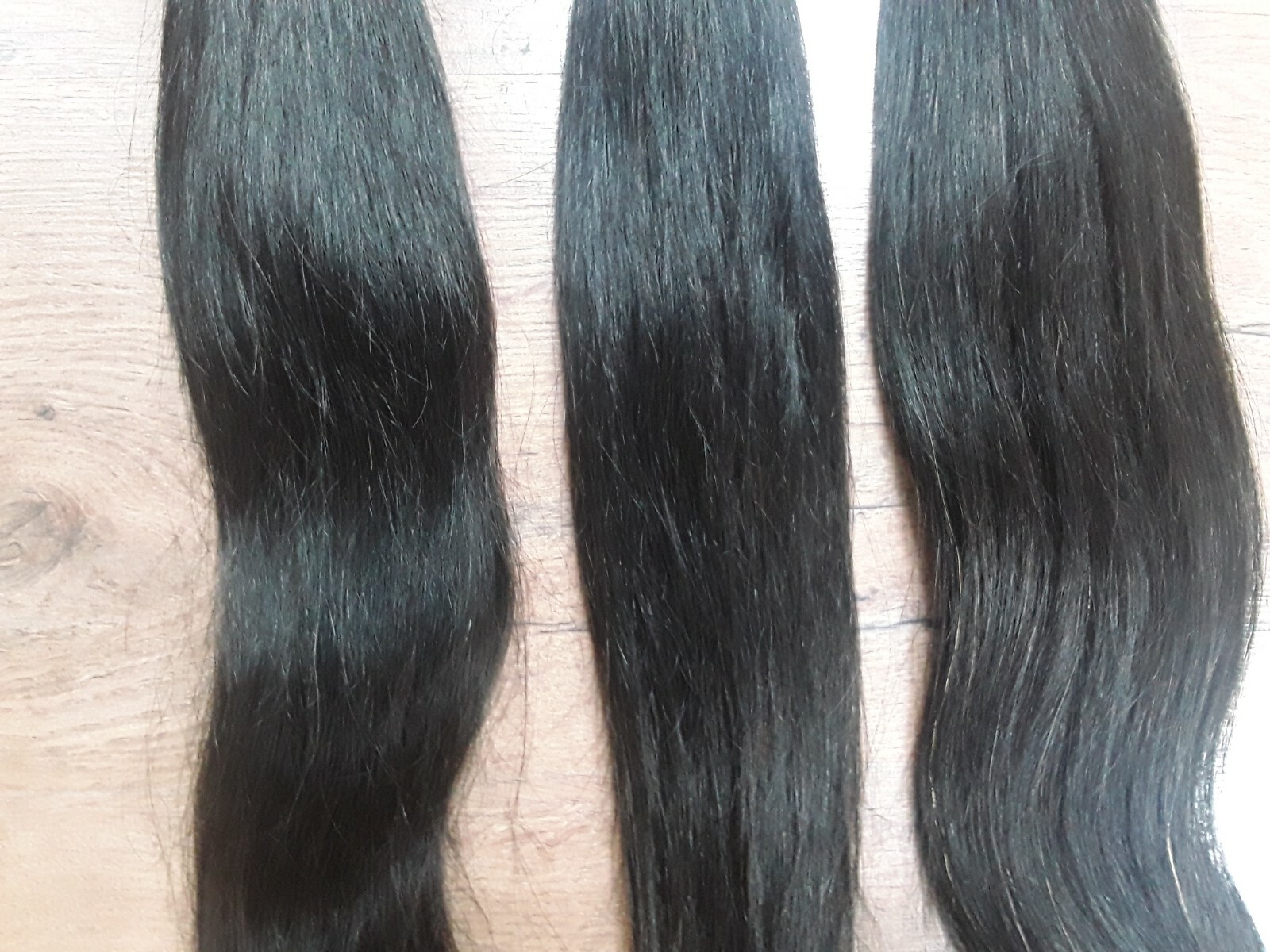 3BUNDLES BRAZILIAN VIRGIN HUMAN HAIR THICK SILKY STRAIGHT 18+18+18INCH 300g.12A