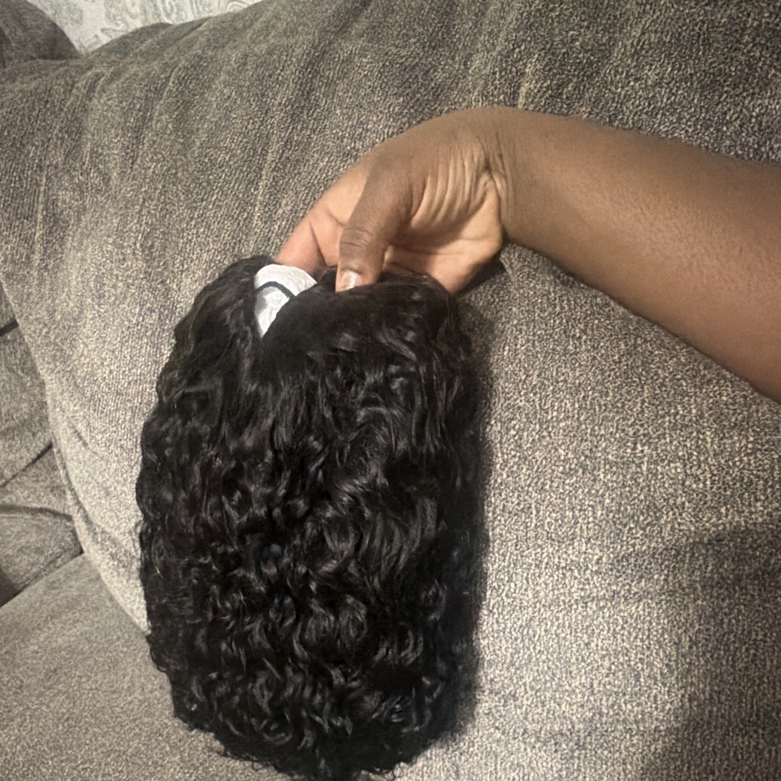 Black Curly Clip-In Hairpiece/Toupee Closure for Women Natural Texture 14inch