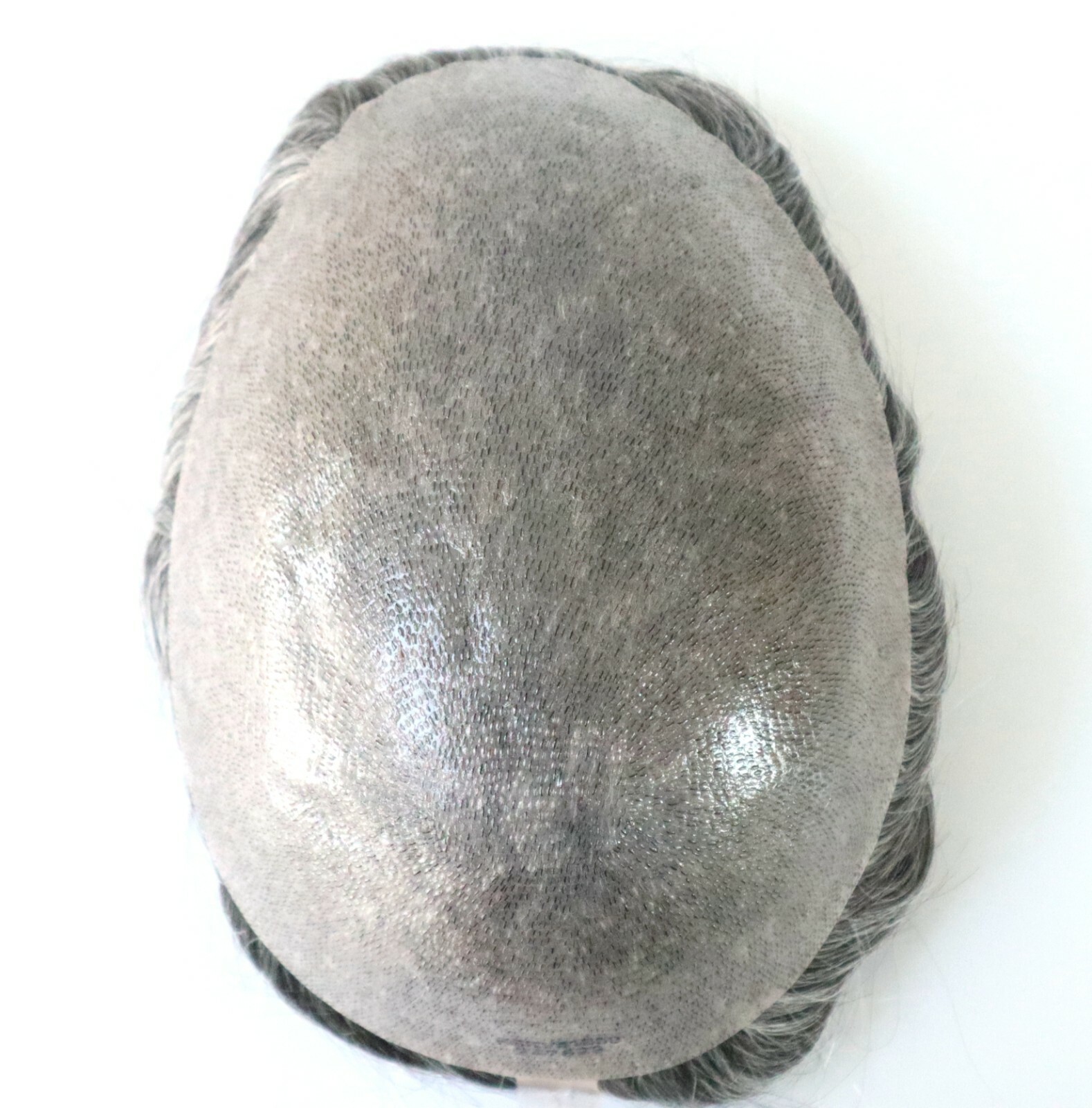 Mens Toupee Hair Replacement System Poly Skin V-looped Human Hairpieces #1B40