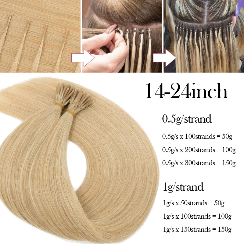 Itip Micro Loop Bead Tip Stick I Tip 100% Remy Human Hair Extensions Thick 1G/S