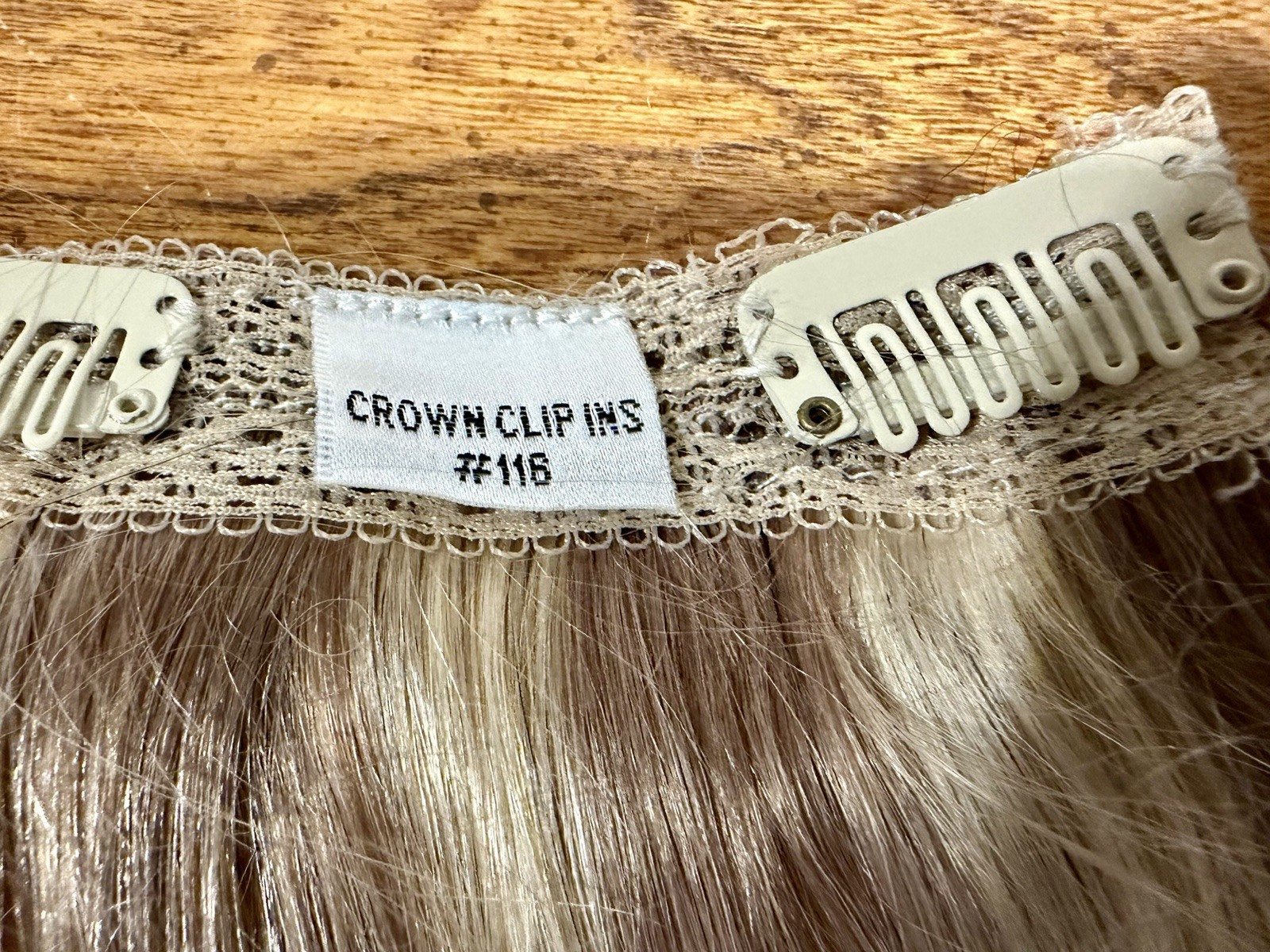 Hidden Crown 9” Clip In Extensions 3 Pieces Real Human Hair, Blonde Brown