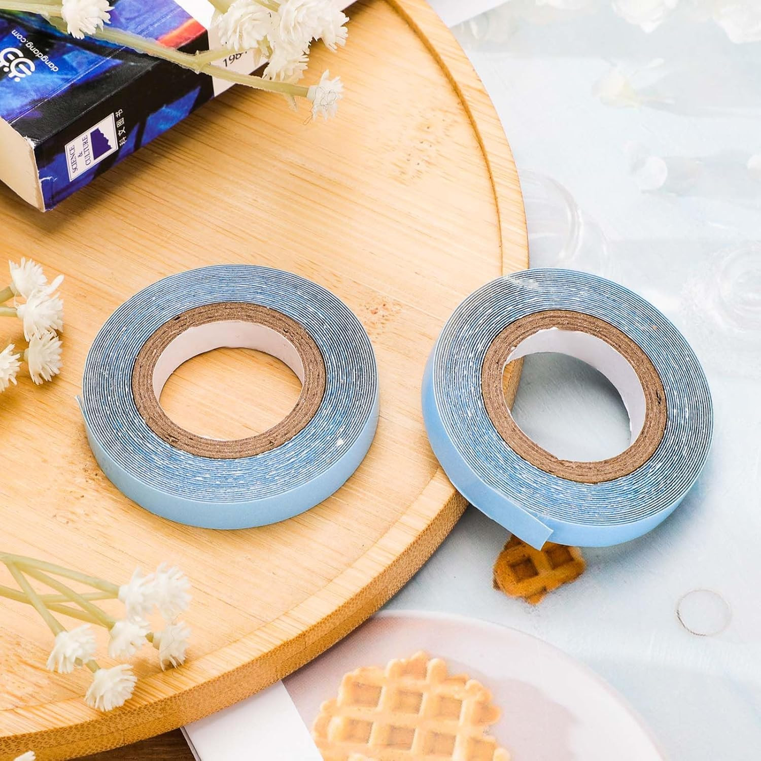 Double-Sided Hair Extension Tape – 2 Rolls, 9.84 Feet Adhesive for Wigs
