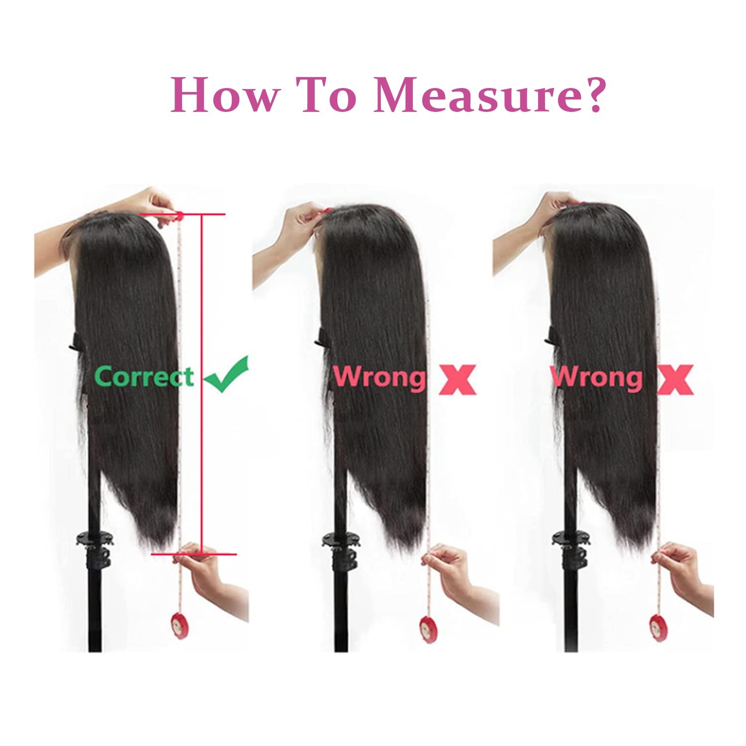 DULOVE Lace Front Wigs Human Hair 13×4 Straight HD Transparent Lace Front Wigs f