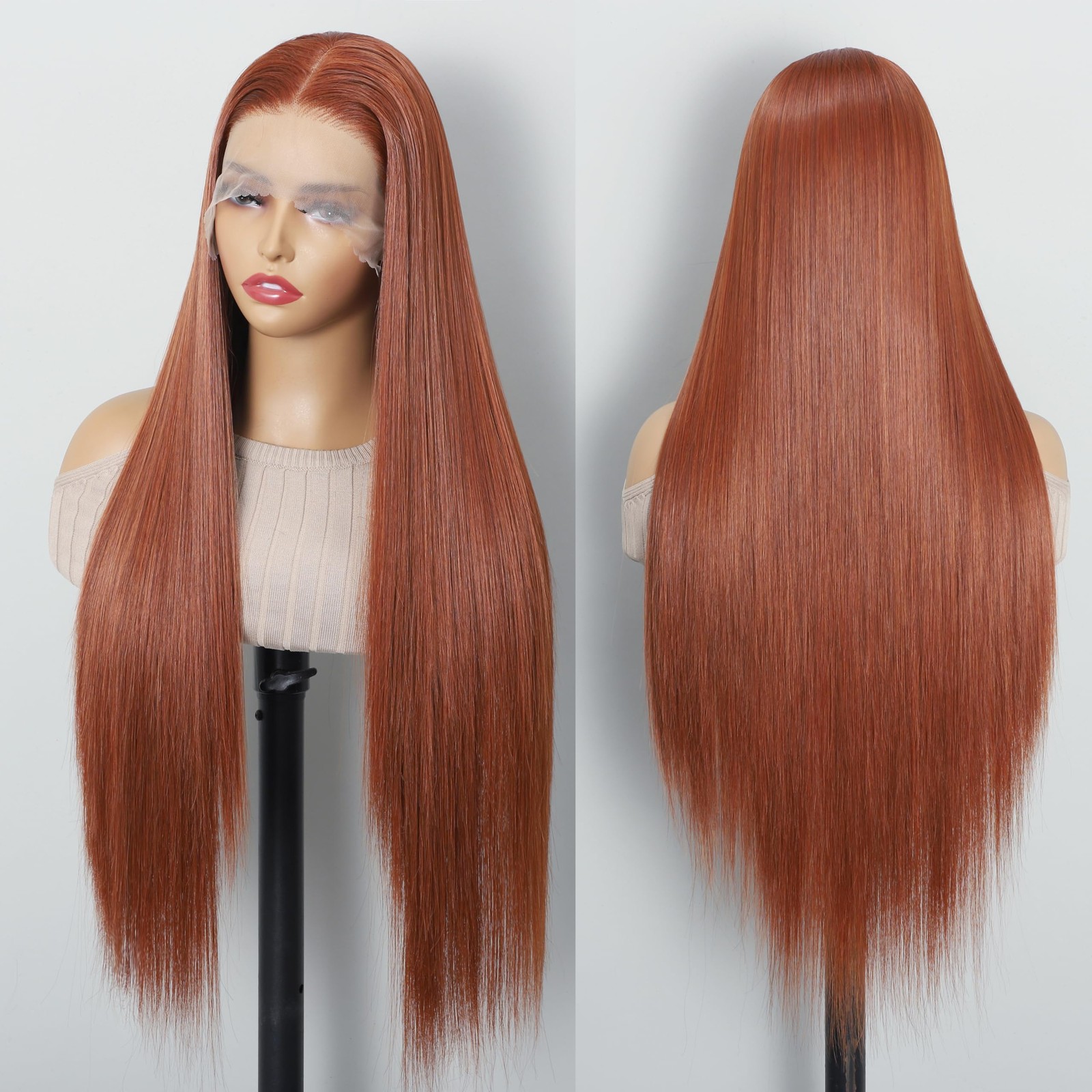 13×6 Lace Front Wigs,Glueless Synthetic HD Transparent Lace Wig,200% Density …