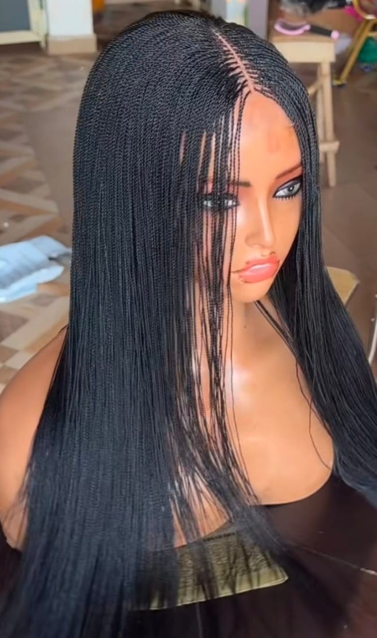 Adomac 15, 20 and 36 inches Black Micro Braids for Classic Ladies High-Quality