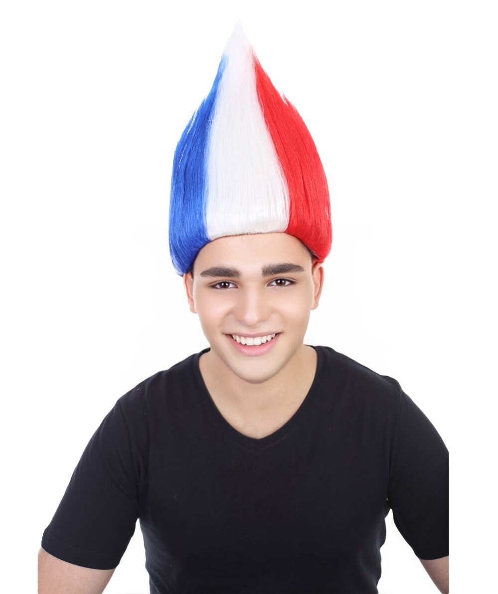Unisex Flag Troll Wigs Collection | Sports Wigs Multiple Colors,HM-132