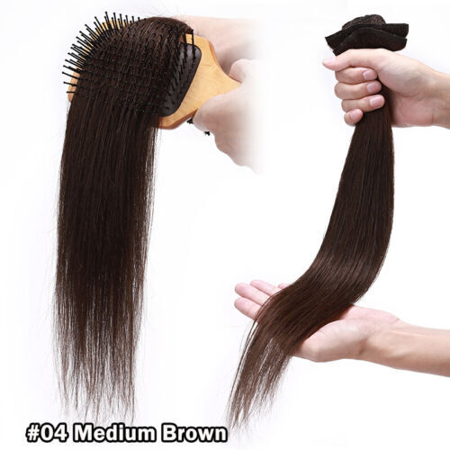 Smooth&Soft 100% Human Hair Extensions 8 Pieces Clip In Real Remy Hair FULL HEAD