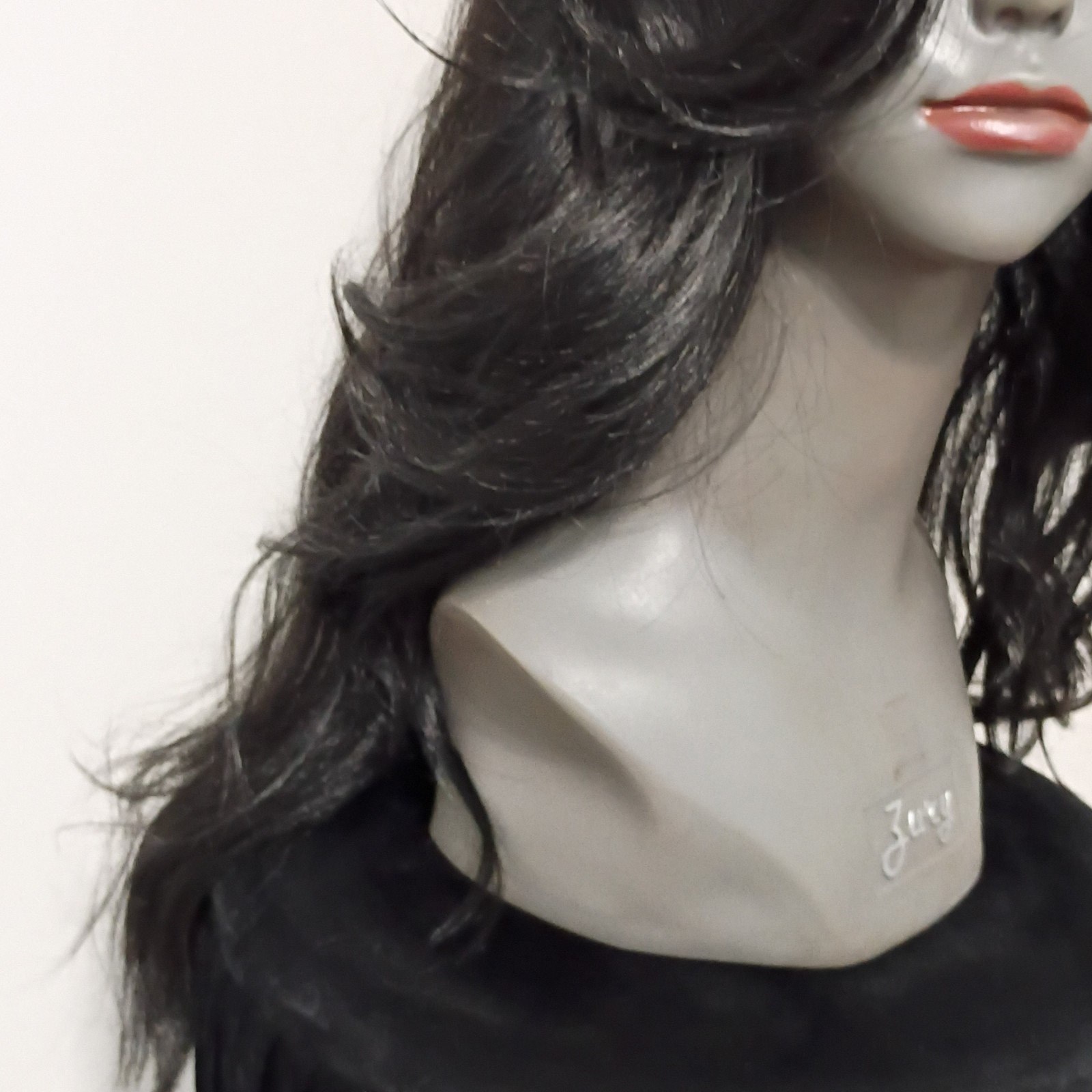 Zury Black Wavy Layered Lace Front Wig Free-Part Synthetic 21-30 in